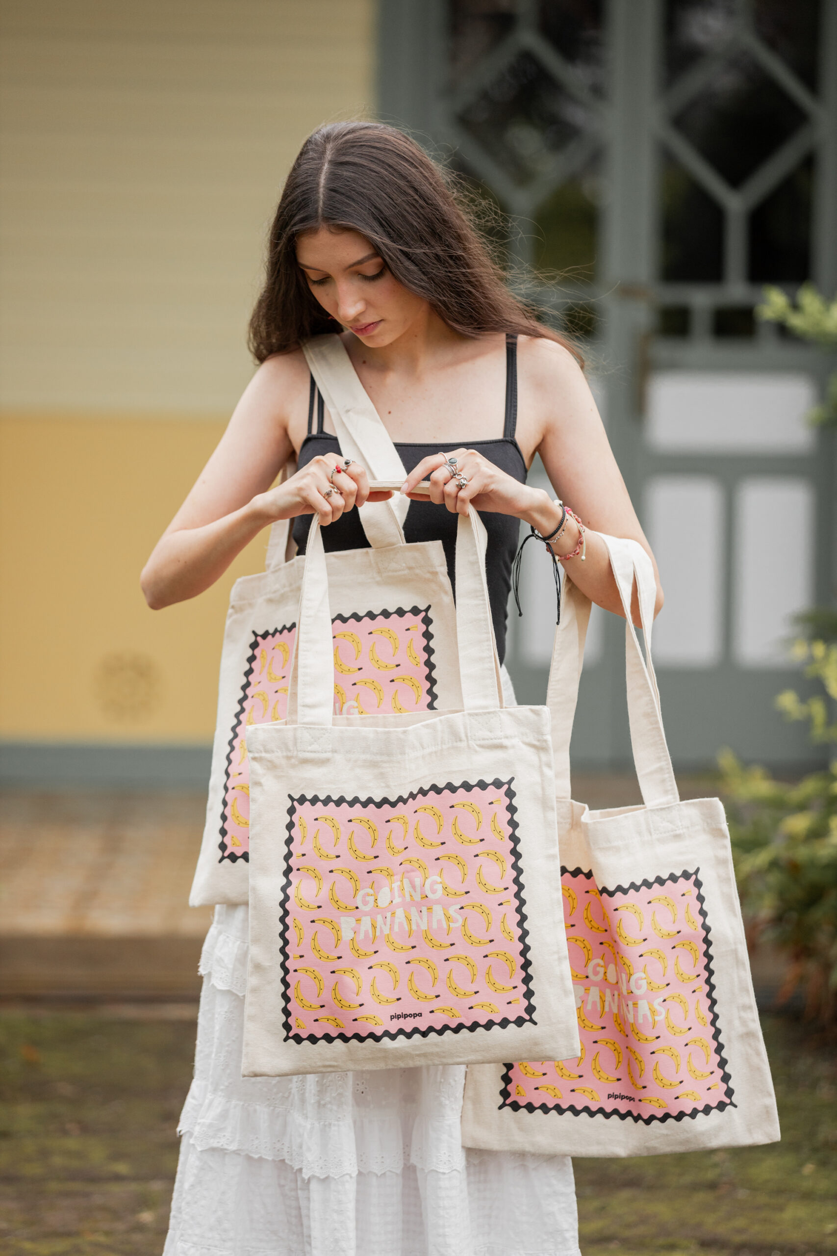 Bolso de Manta Cruda: Going Bananas - Imagen 2